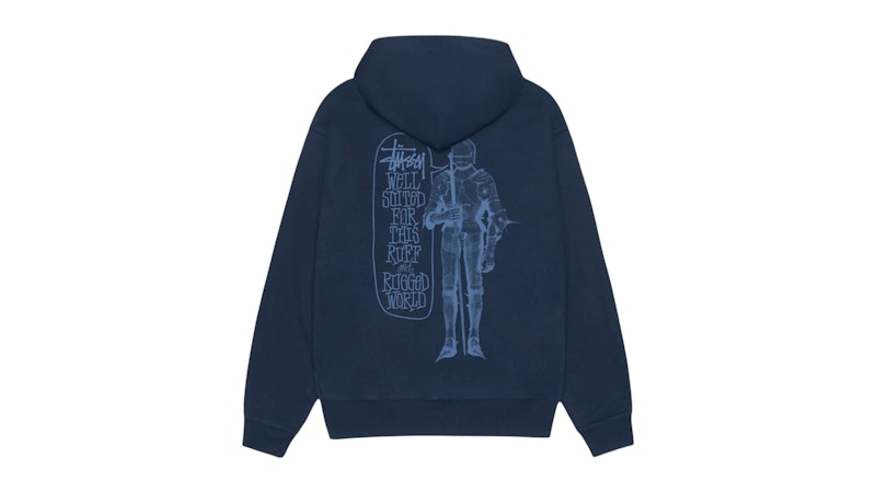 【STUSSY】25ss WES PALMS HOODIE Stüssy: Men's Wes Palms Hood (Navy) | DSML E-SHOP
