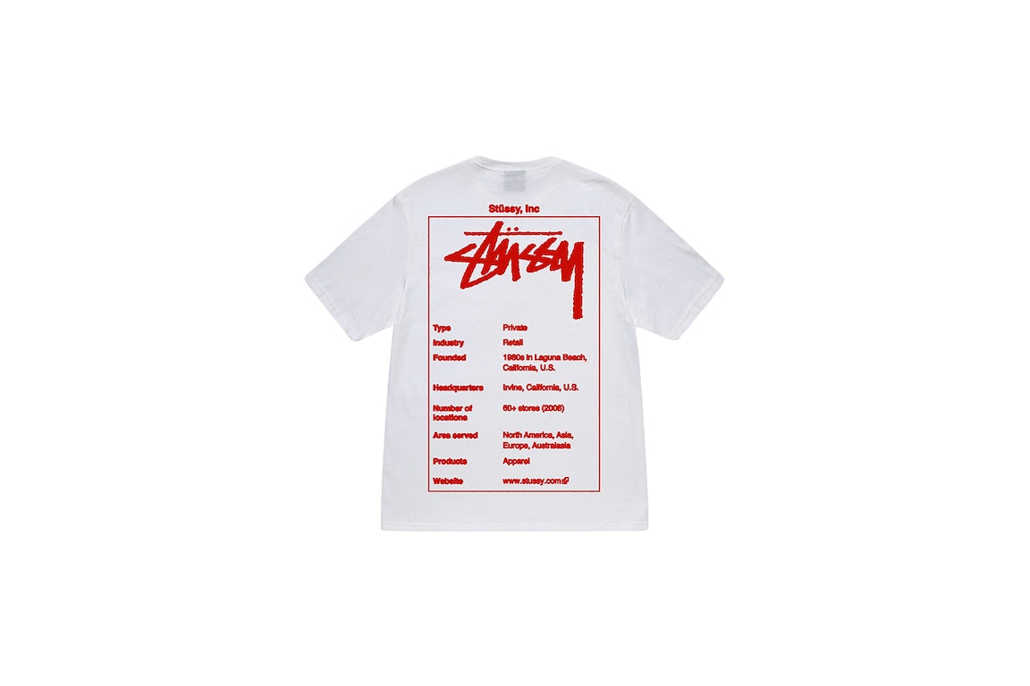Pre-owned Stussy Wiki Tee White