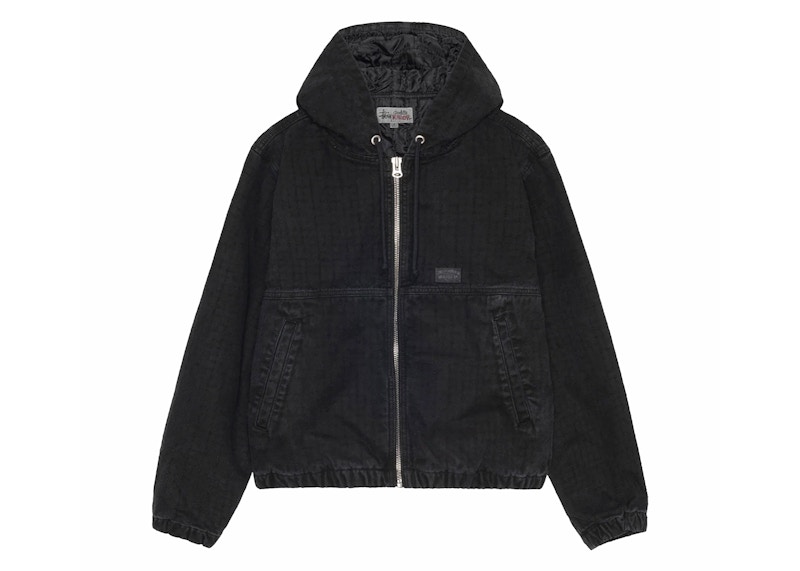 Stussy Work Canvas Needle Punch Jacket Black メンズ - SS24 - JP