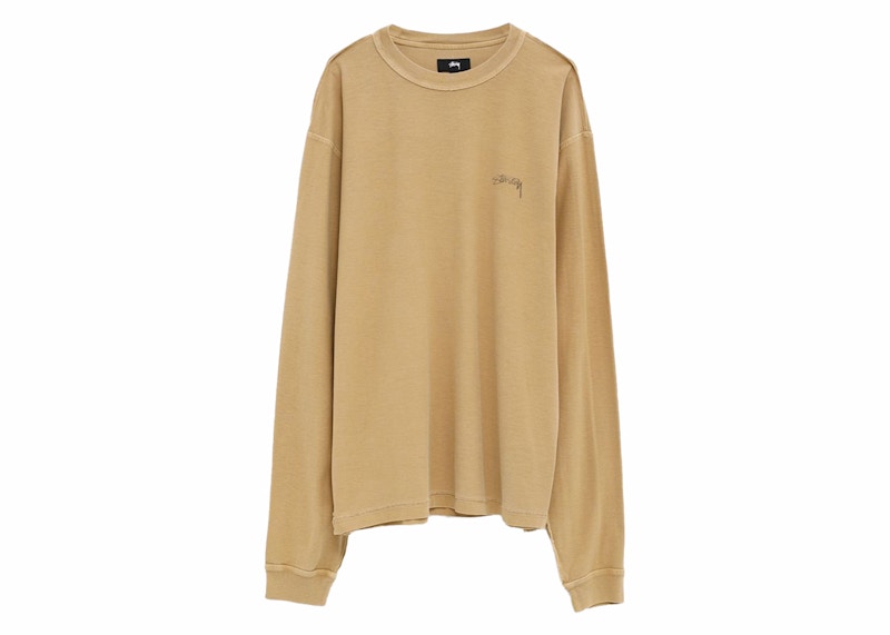 Stussy Lazy L/S Tee Amber Gold