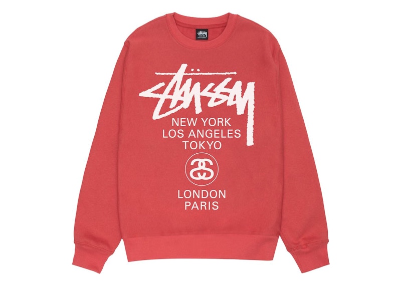 Stussy World Tour Crew Pepper Men's - US