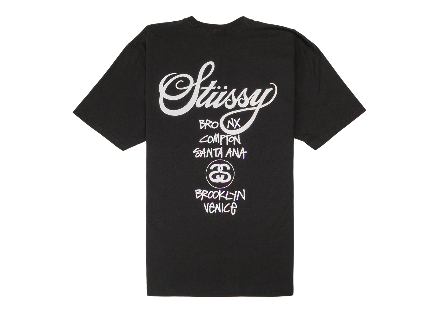 Stussy World Tour T-shirt Black Men's - Permanent Collection - US