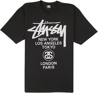 Stussy World Tour T-shirt Black Men's - SS21 - US
