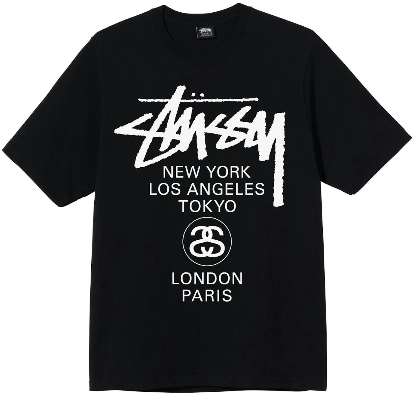 Stussy World Tour T-Shirt Black - SS21