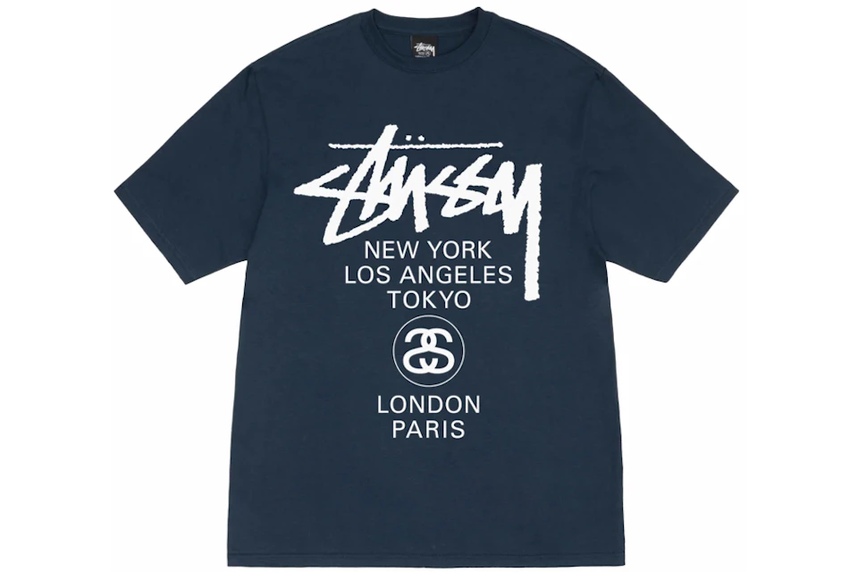 Stussy World Tour T-shirt Navy