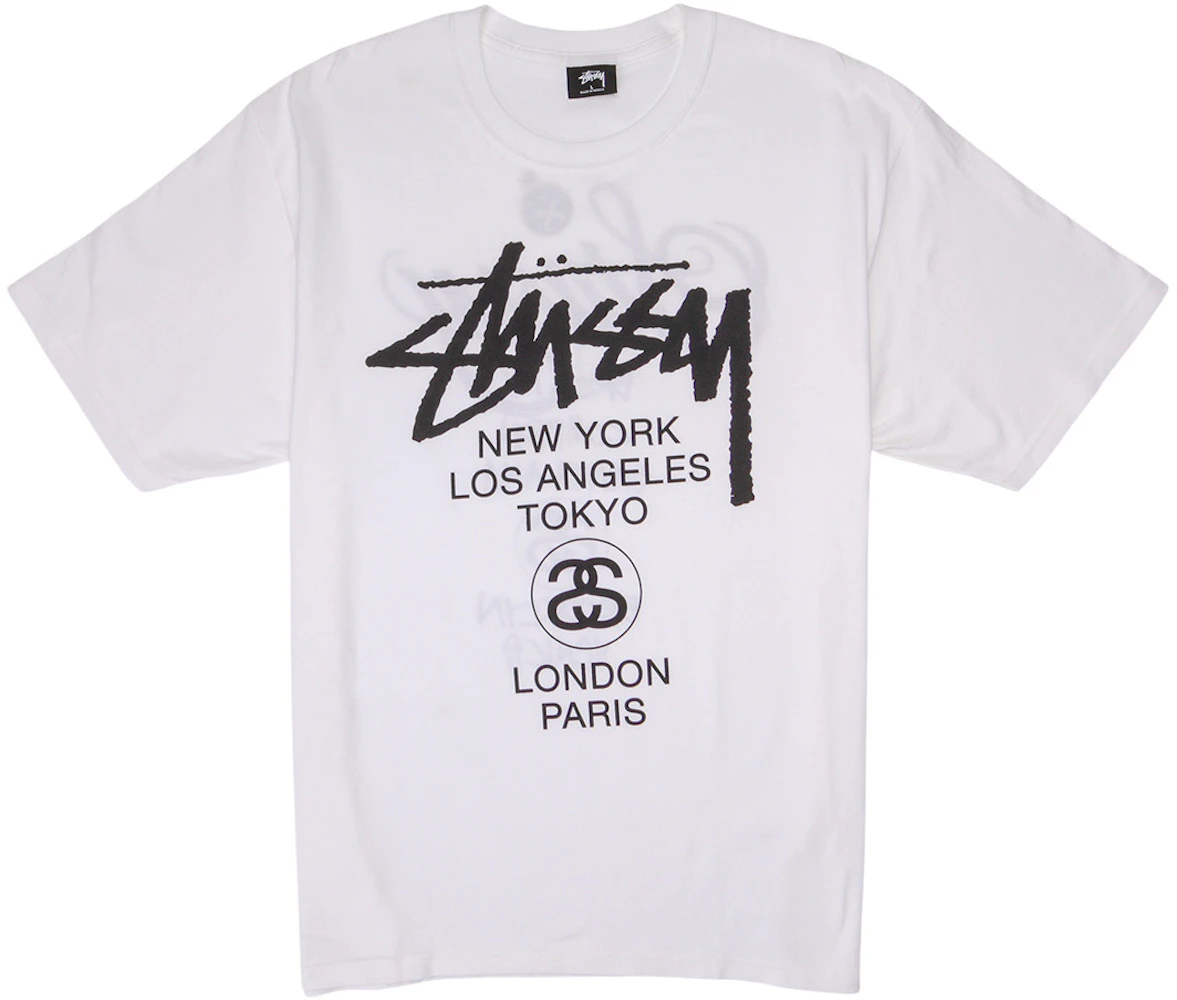 Stussy Rick Owens World Tour Collection White Tee Brand New Size Large