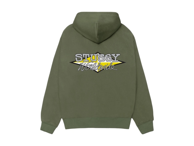 【STUSSY】25ss WORLDWIDE DIAMOND HOODIE Stüssy: Men's Worldwide Diamond Hoodie (Navy) | DSMNY E-SHOP