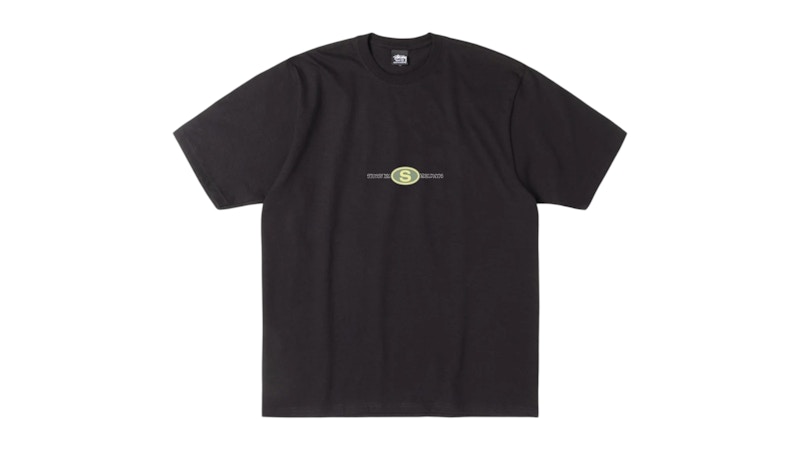 Pre-owned Stussy Men's Worldwide Dot Tee Shirt In Black