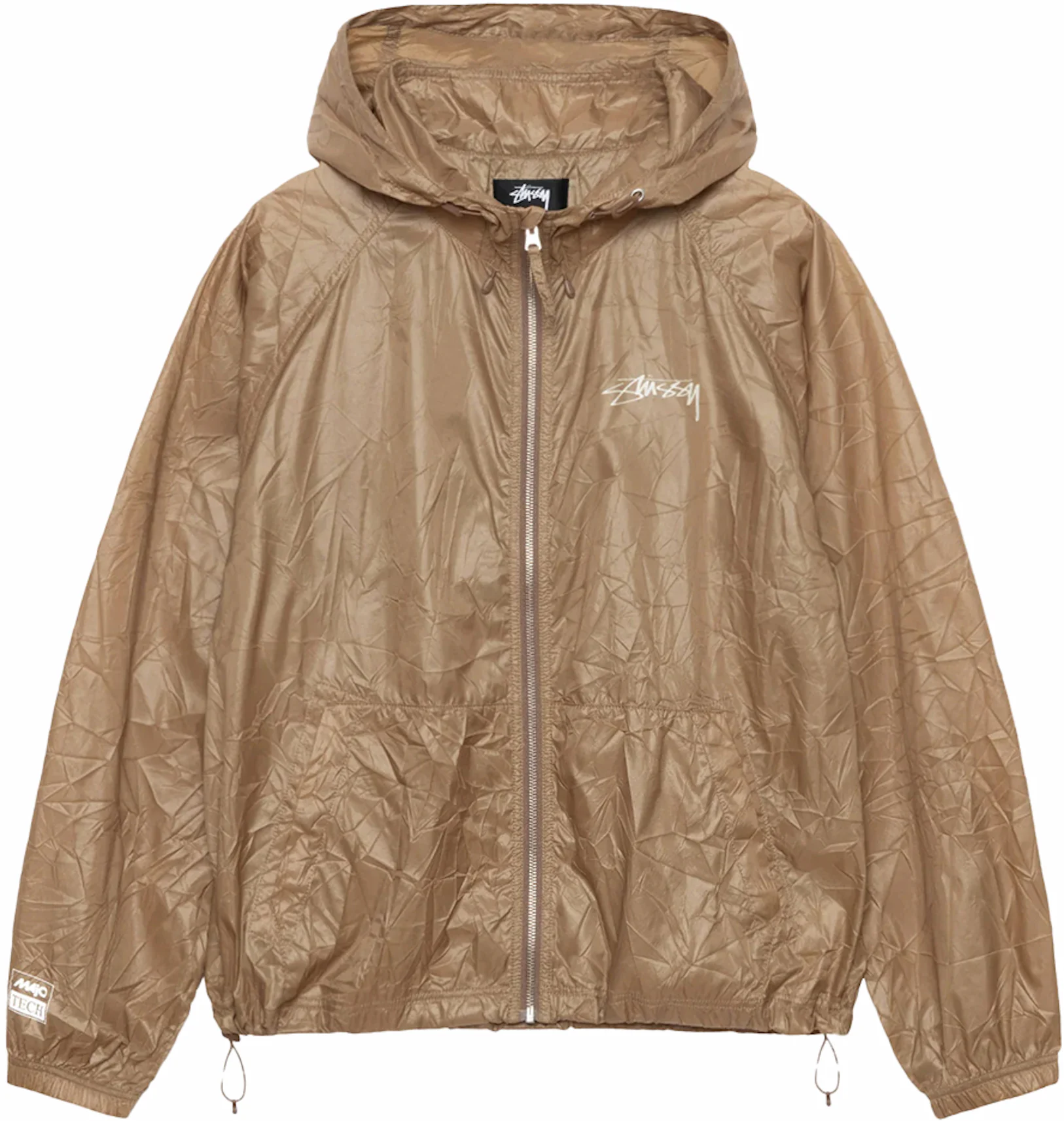 Stüssy - Nylon-Trimmed Printed Fleece Jacket - Neutrals