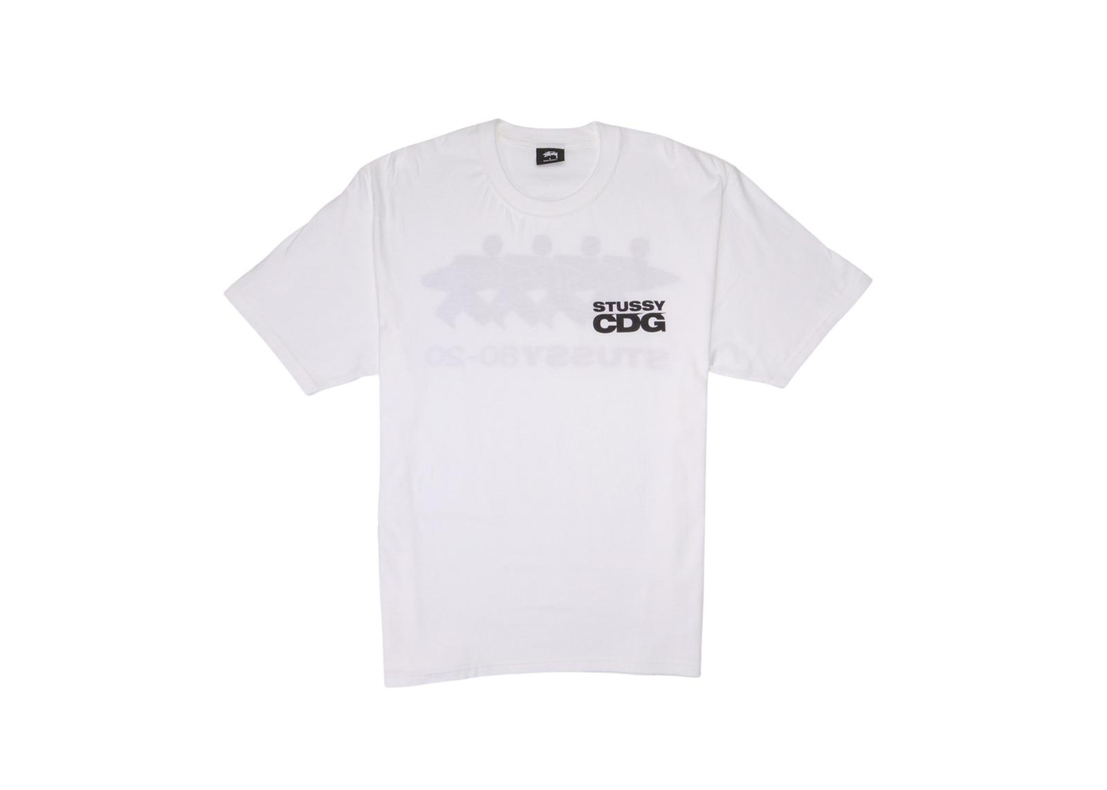 Stussy x CDG Surfman T-shirt White