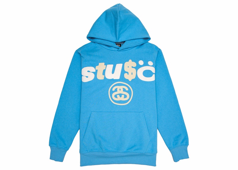 Stussy x CPFM 8 Ball Pigment Dyed Hoodie Blue Men's - SS22 - US