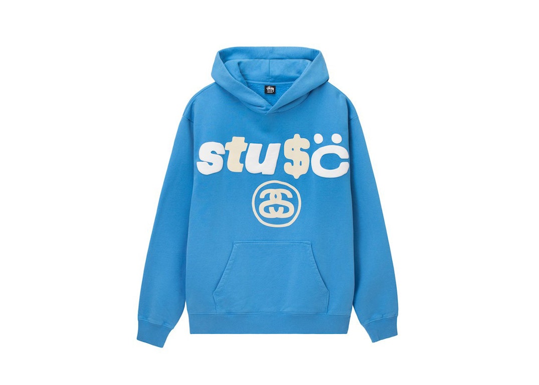 Pre-owned Stussy X Cpfm 8 Ball Pigment Dyed Hoodie Blue