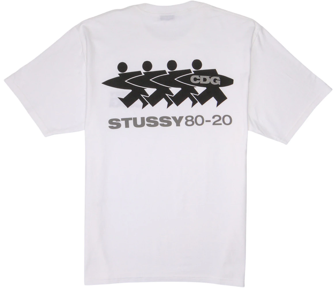Stussy x CDG Surfman T-shirt White Men's - FW20 - US
