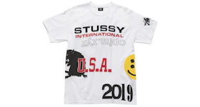 Stussy x Cactus Plant Flea Market USA 2019 Tee White