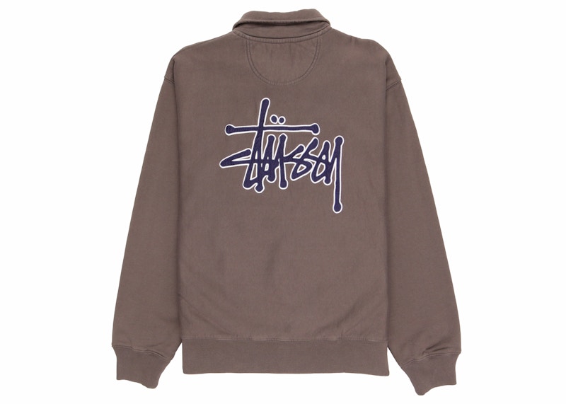 Stussy x Denim Tears Half Zip Fleece Charcoal Men's - FW22 - US