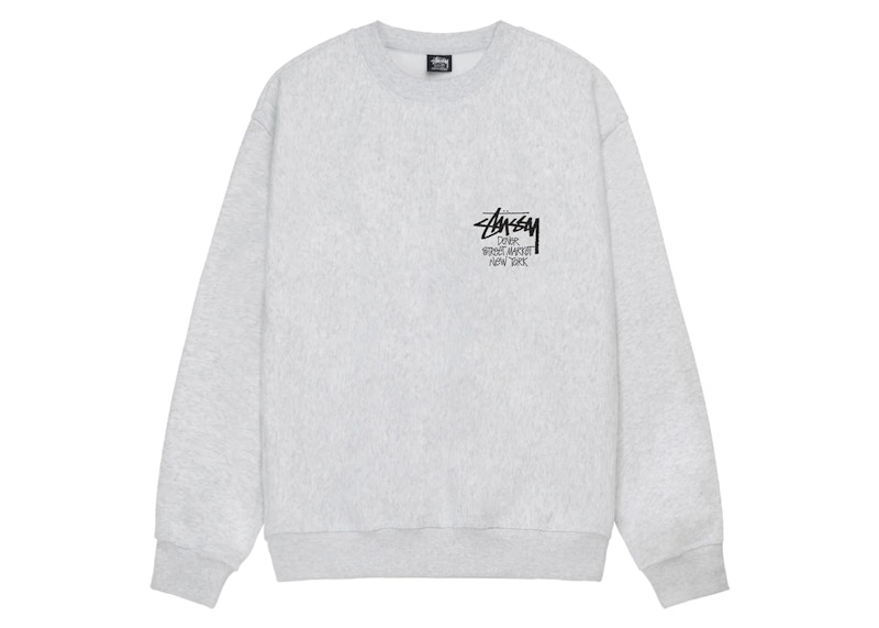 Stussy x Dover Street Market New York Crewneck Ash Grey Men's 