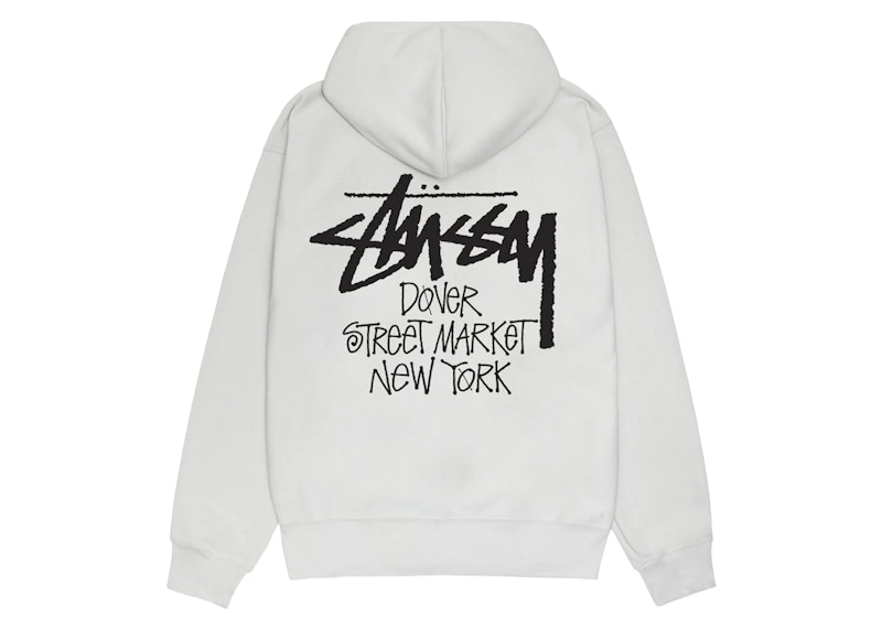 Stussy x Dover Street Market New York Hoodie Fog Grey Men's - SS24 