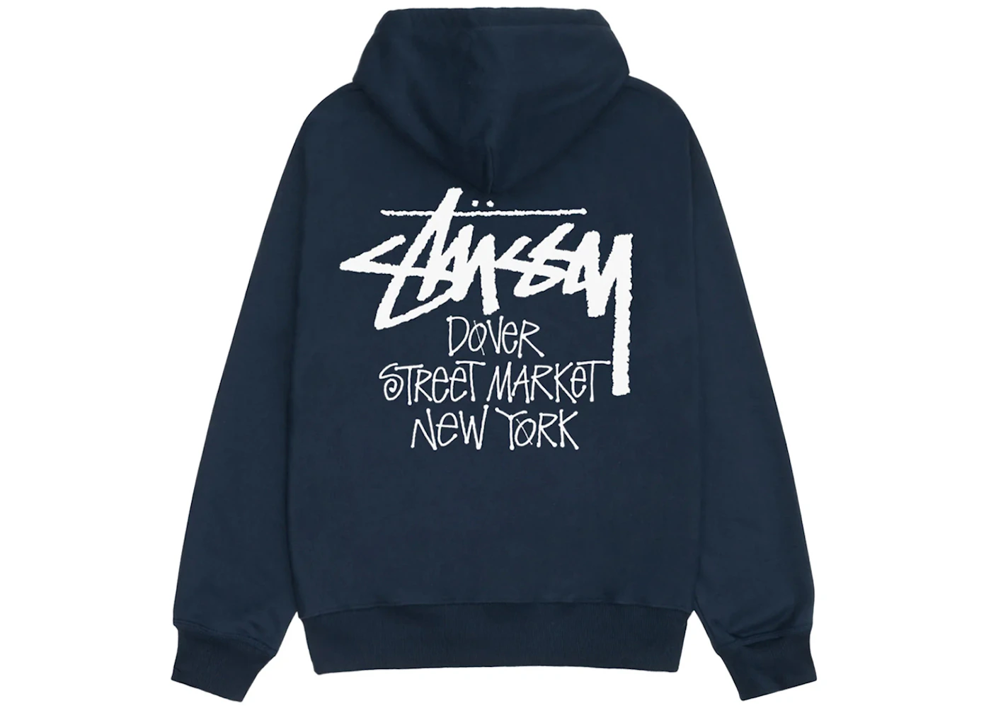 Stussy x Dover Street Market New York Zip Hoodie Navy Men's SS24