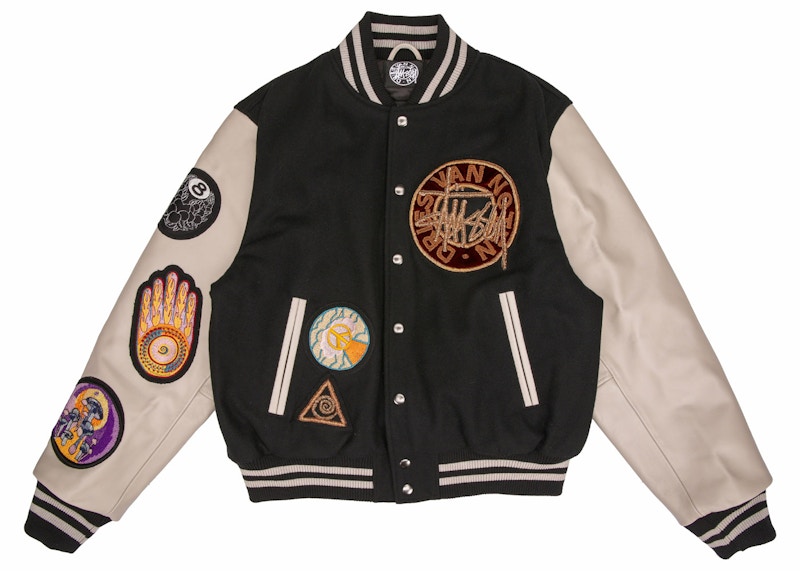 Stussy x Dries Van Noten Varsity Jacket Black メンズ - FW22 - JP