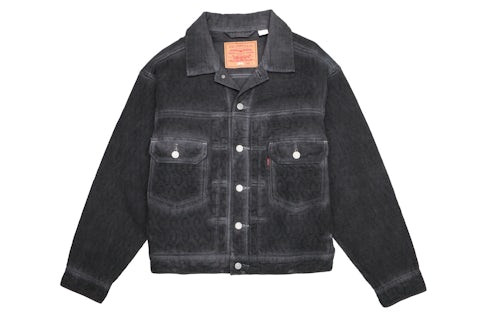 Stussy x Levi's Dyed Jacquard Jacket Black Men's FW23 US