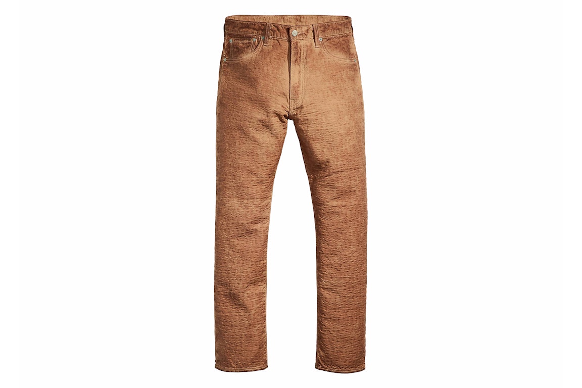 Pre-owned Stussy X Levi's Dyed Jacquard Jean Brown
