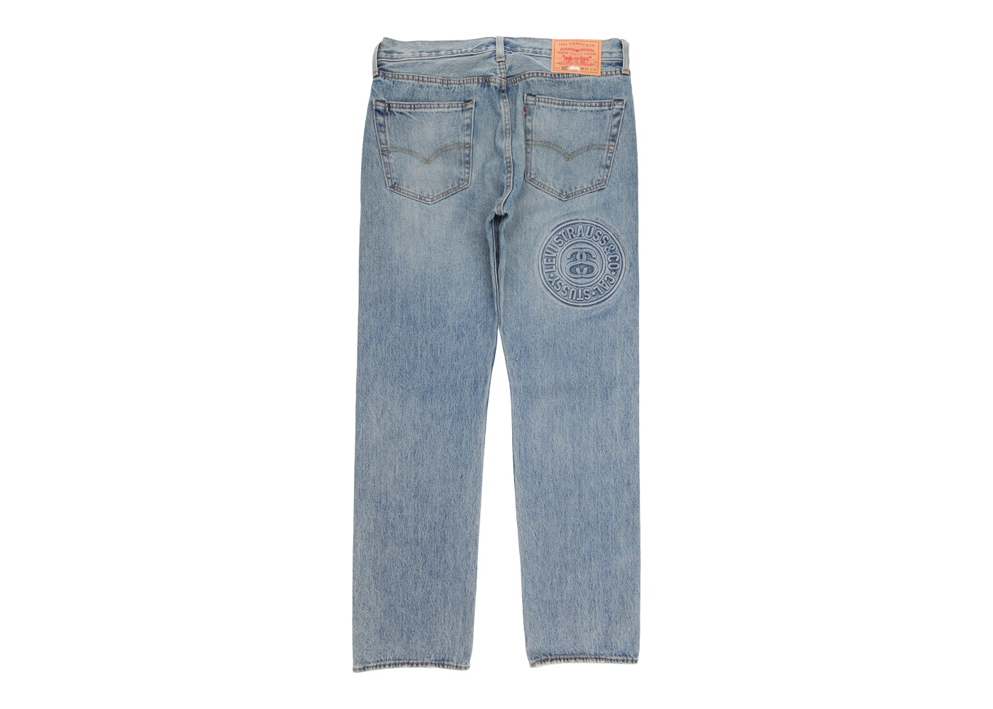 Stussy x Levi's Embossed 501 Jeans Stussy Rugged-Blue - SS23