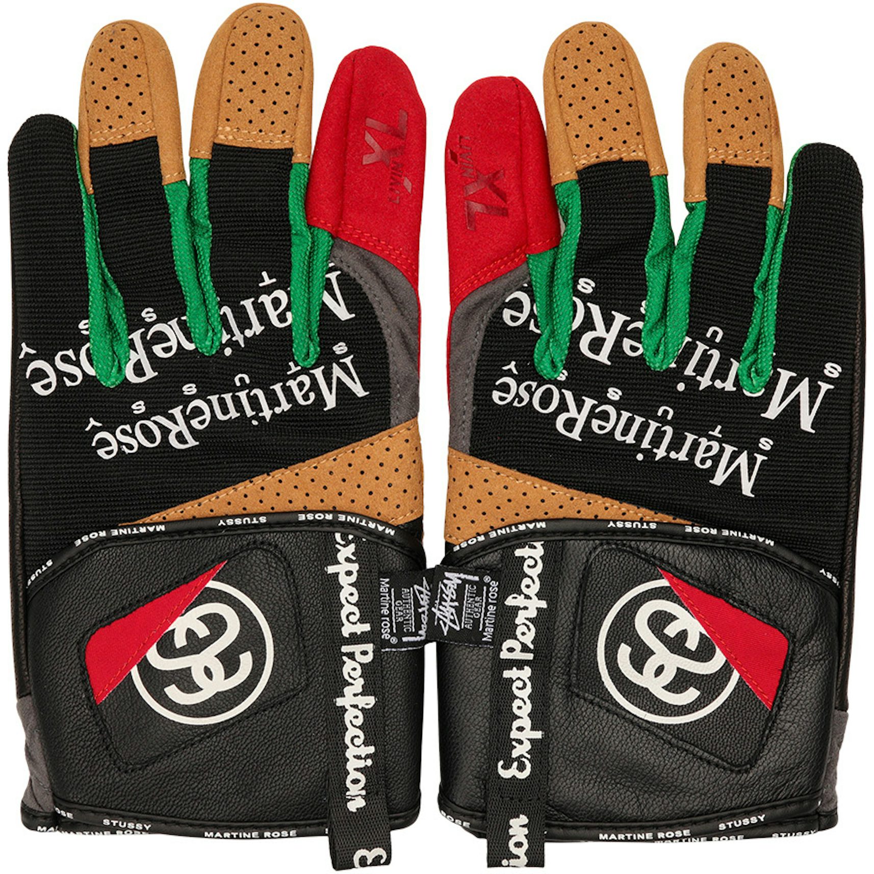 New Red x Black Louis Gloves with Strap - MX, MTB