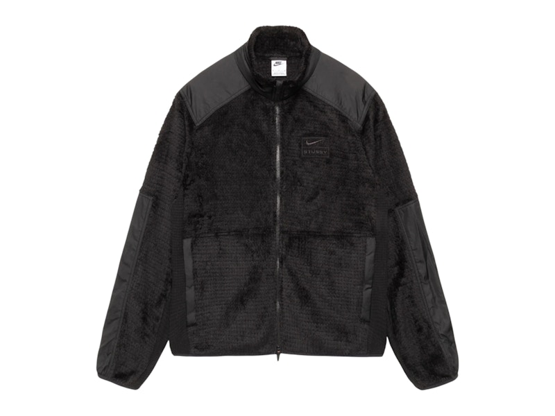 Stussy x Nike Stone Washed Fleece Zip Hoodie Black Men's