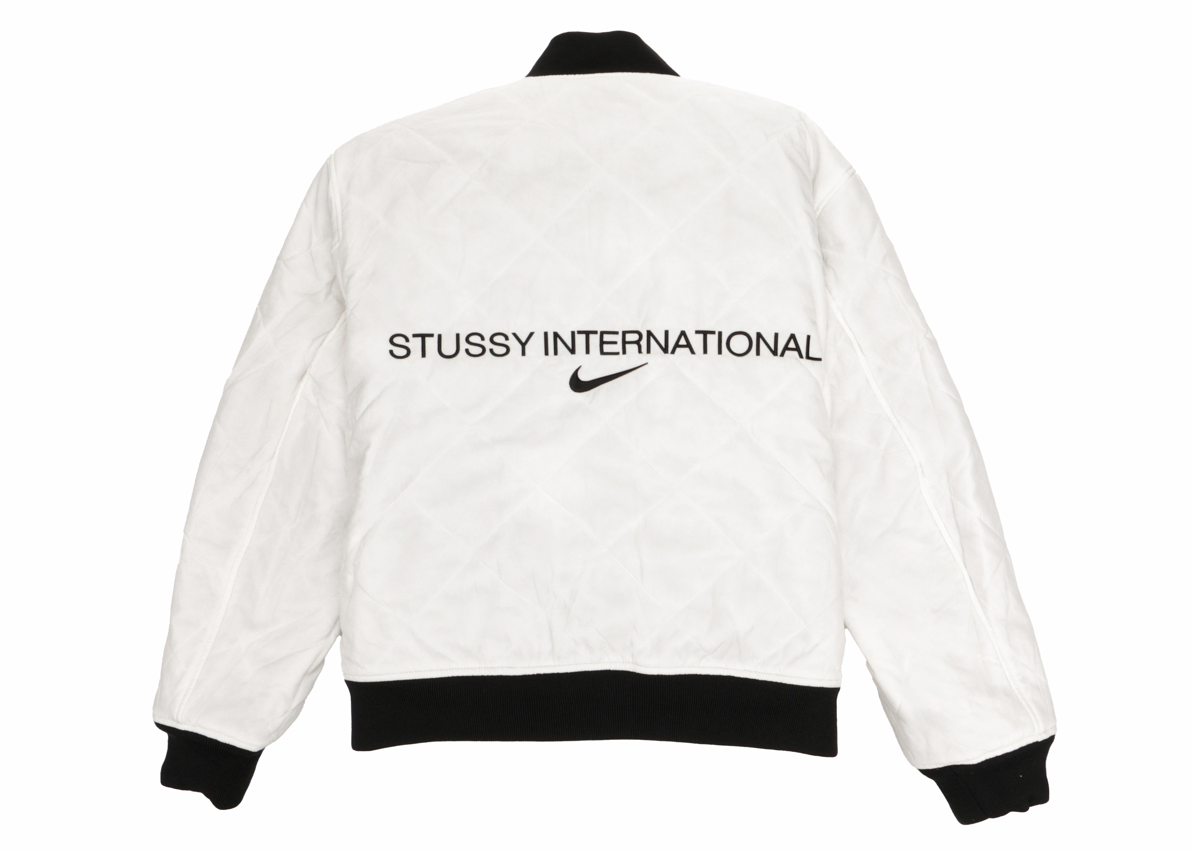 Stussy x Nike Reversible Varsity Jacket Black/Sail