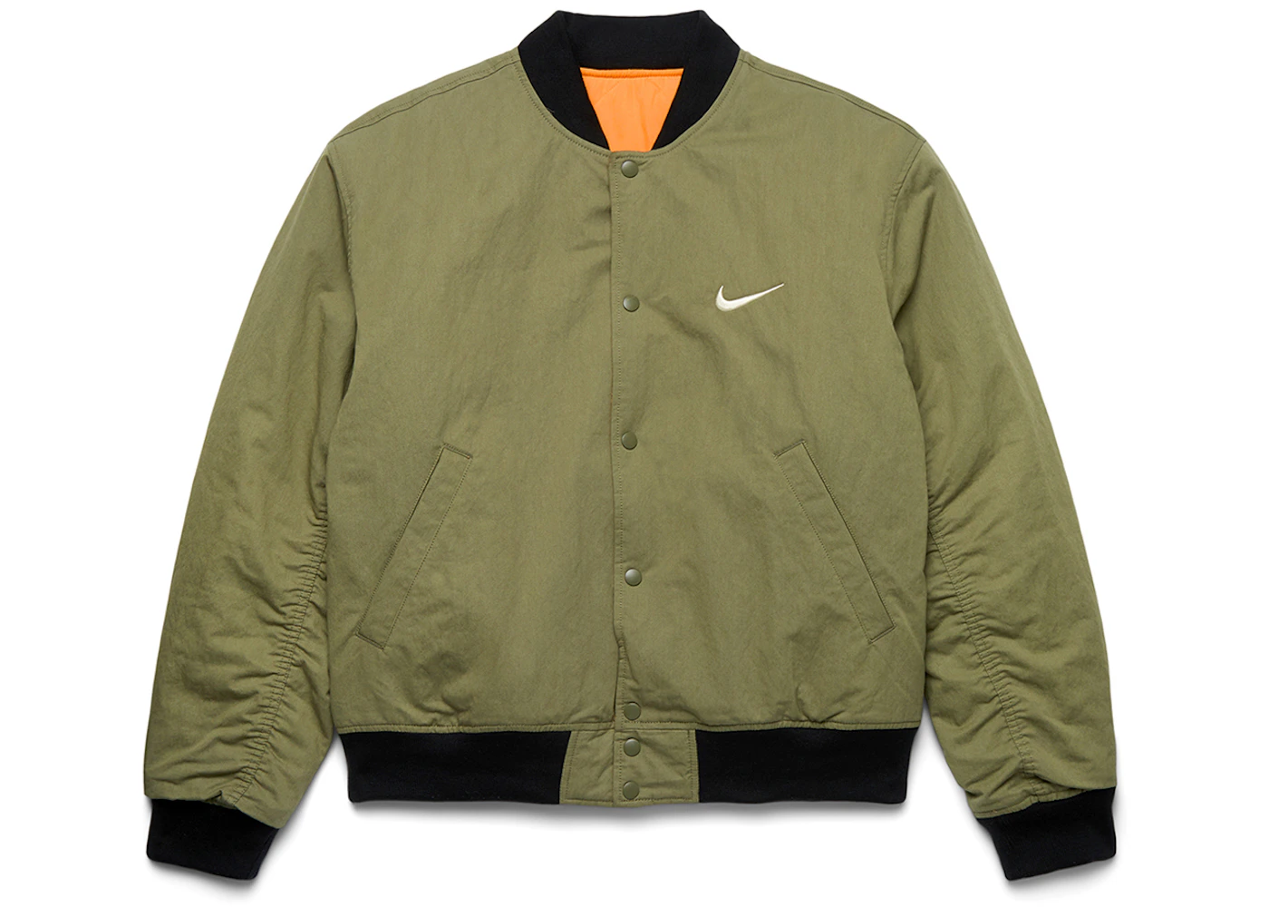 Stussy x Nike Reversible Varsity Jacket Medium Olive/Bright