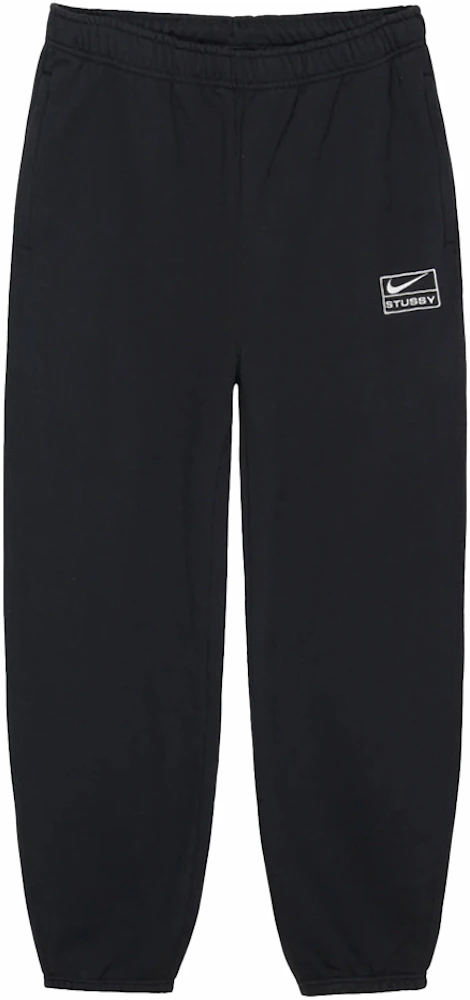 Nike x Stussy Stone Washed Fleece Sweatpants (FW23) Black Men's - FW23 - GB