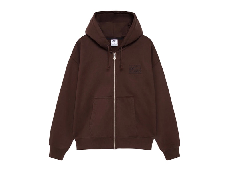 トップス M Stussy Nike Stone Washed Fleece Hoodie Stussy x Nike Stone Washed Fleece Zip Hoodie Black Men's