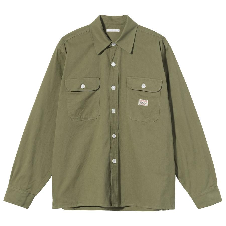 Stussy x Our Legacy Country Shirt Green Light Twill - SS21