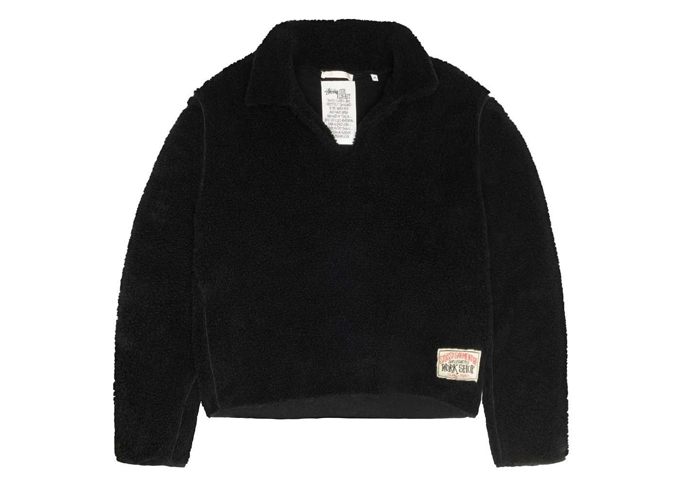 Stussy x Our Legacy Curly Fleece Runner Sweat Black Men's - SS24 - US