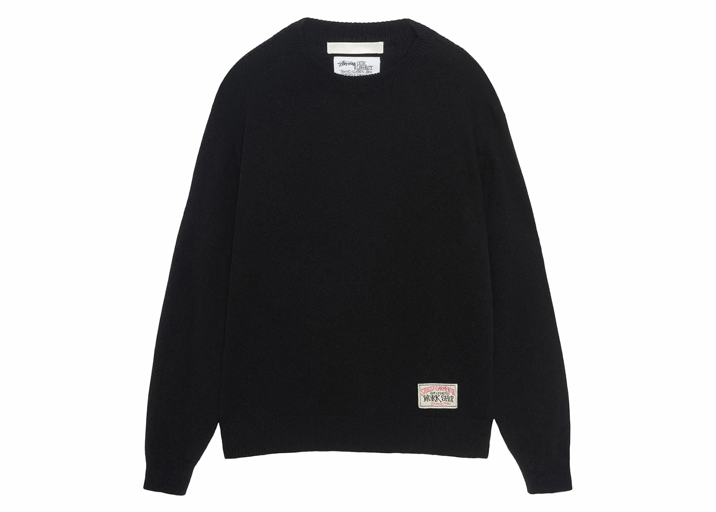 Stussy x Our Legacy Knitted Roundneck Black Surfman メンズ - SS24 - JP