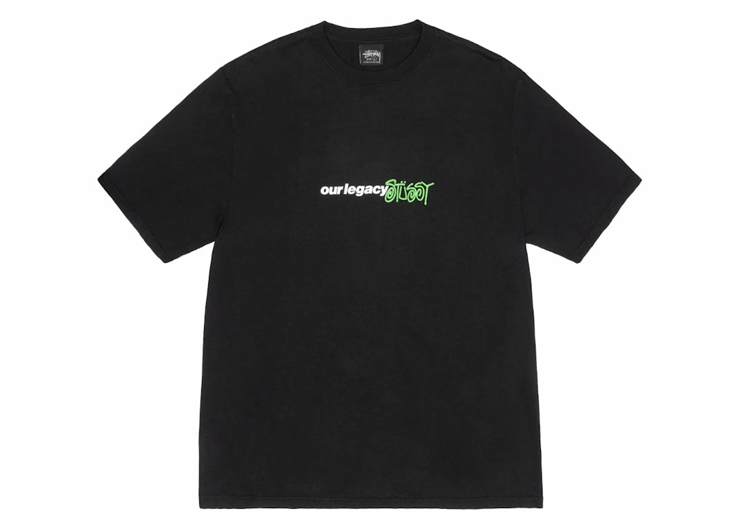 Pre-owned Stussy X Our Legacy Ol Sport Pigment Dyed Tee Black