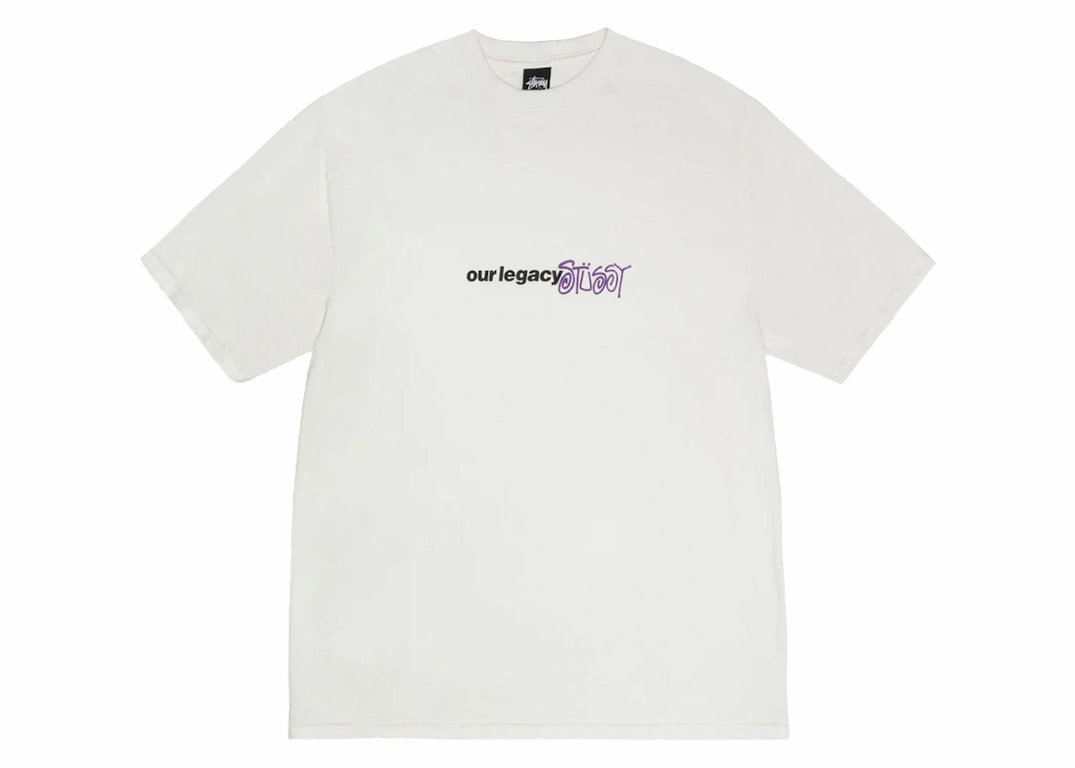 Pre-owned Stussy X Our Legacy Ol Sport Pigment Dyed Tee Natural