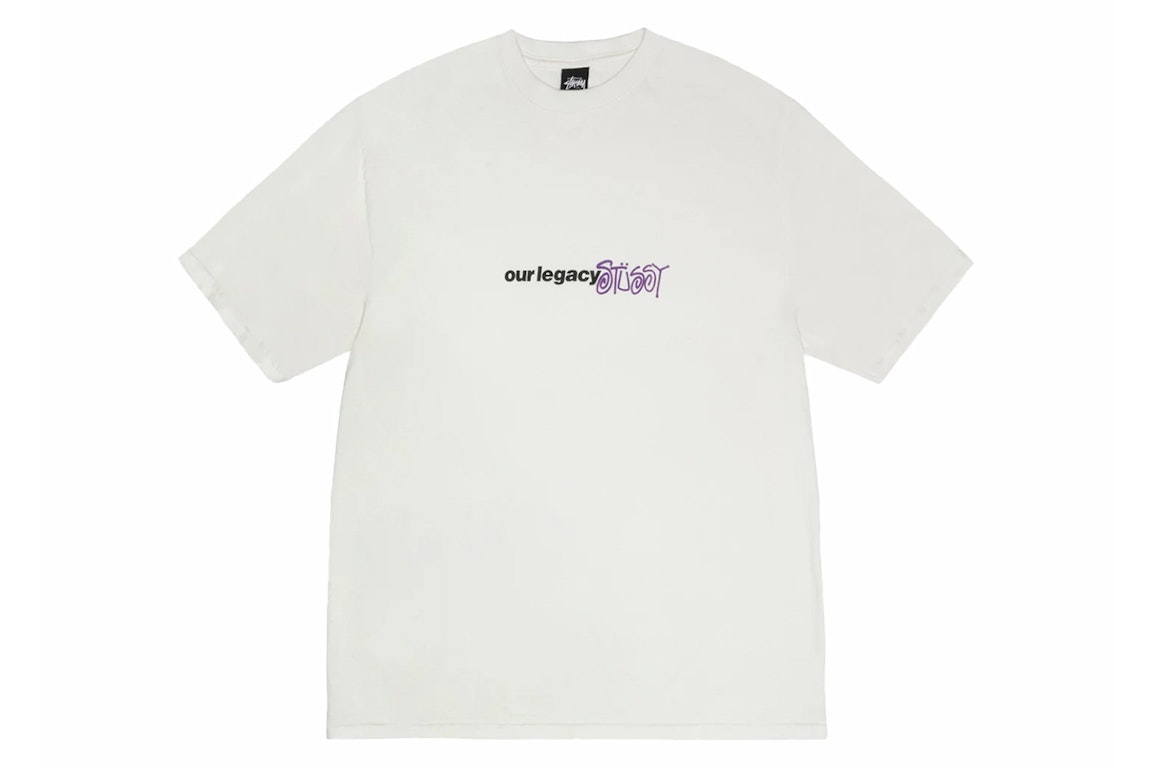 Pre-owned Stussy X Our Legacy Ol Sport Pigment Dyed Tee Natural