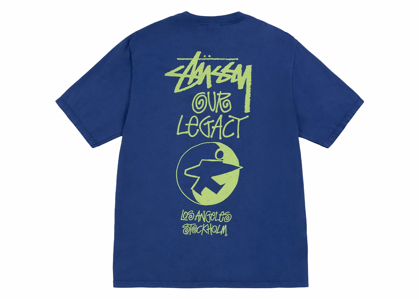 Stussy x Our Legacy Ol Surfman Pigment Dyed Tee Blueberry Men's