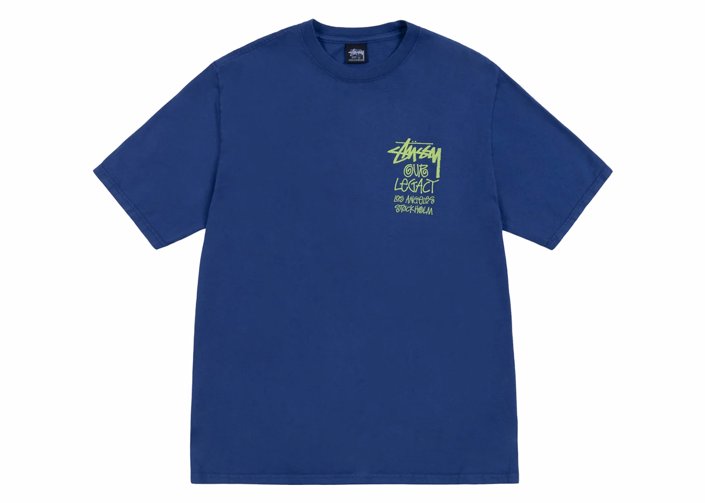 Stussy x Our Legacy Ol Surfman Pigment Dyed Tee Blueberry メンズ 
