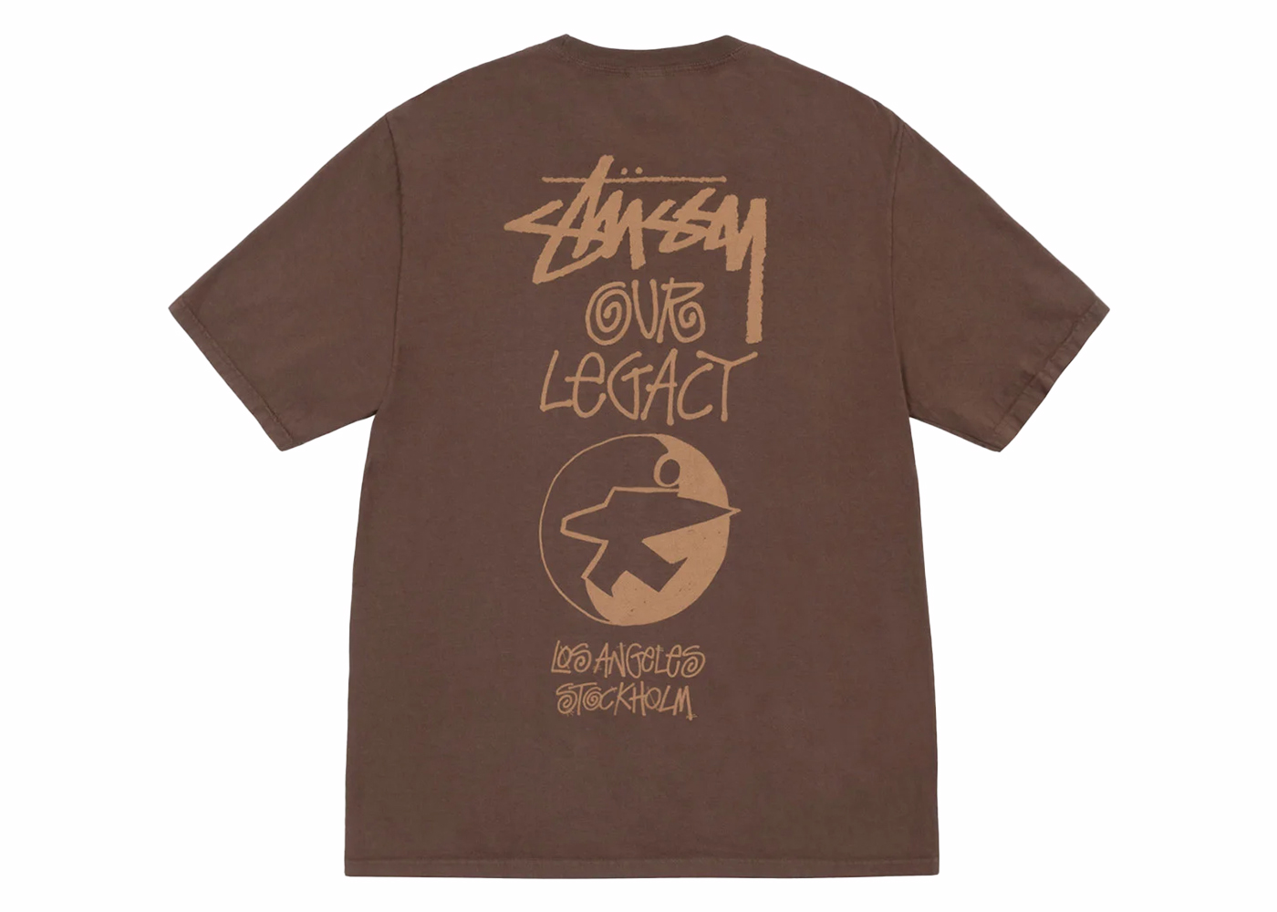 Stussy x Our Legacy Ol Surfman Pigment Dyed Tee Dark Brown
