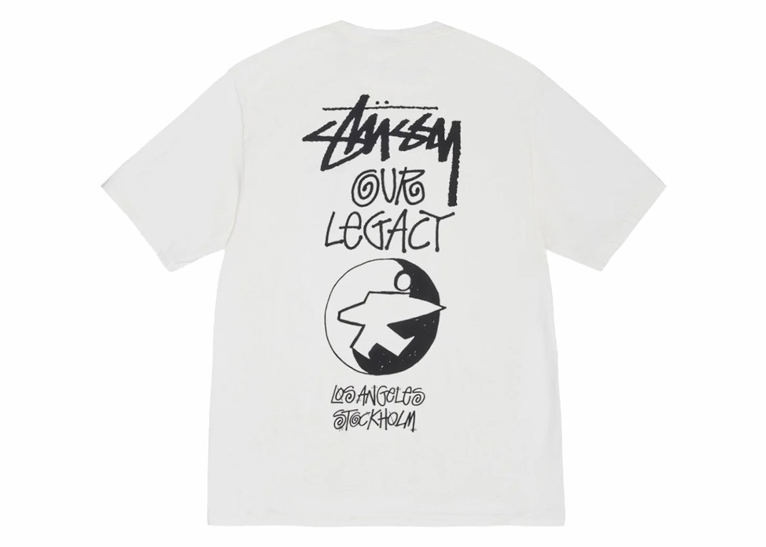 Pre-owned Stussy X Our Legacy Ol Surfman Pigment Dyed Tee Natural