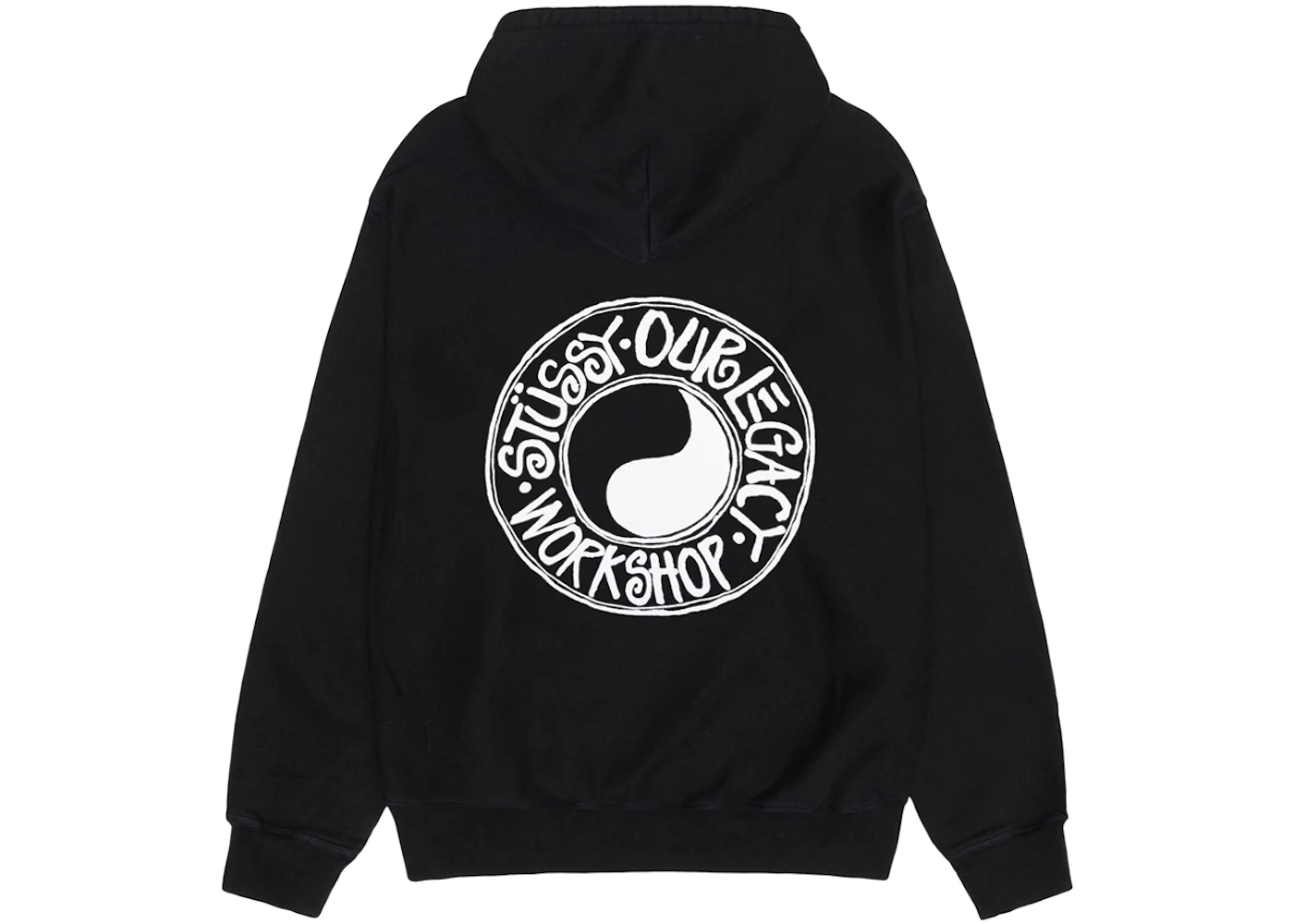 Stussy x Our Legacy Work Shop Buana Pigment Dyed Hoodie Black