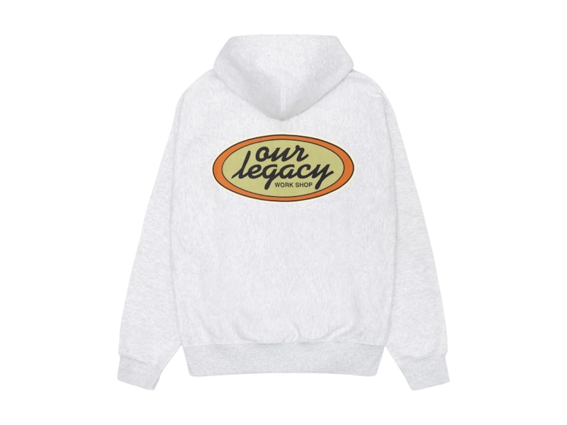 Stussy x Our Legacy Work Shop Oval Zip Hoodie Ash Heather