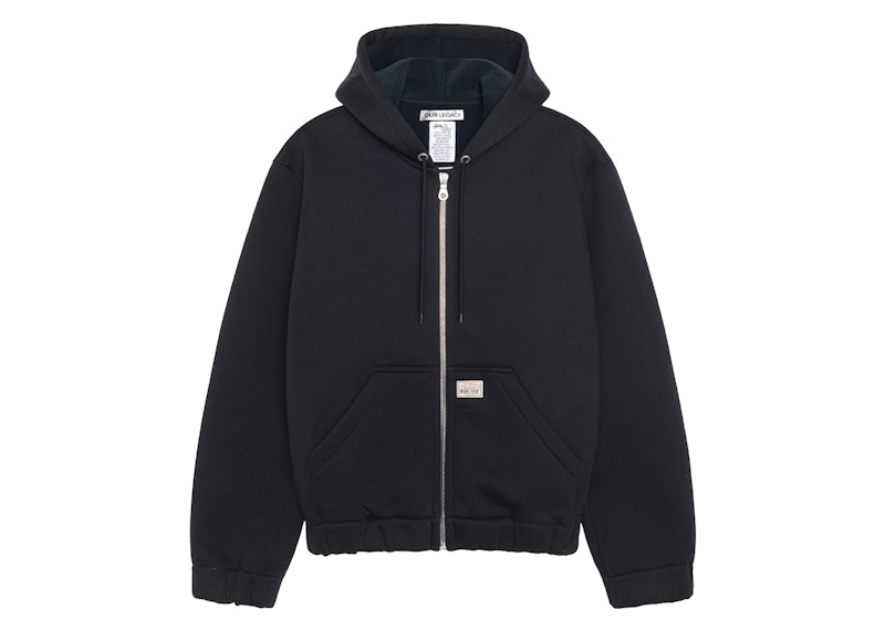 Stussy x Our Legacy Work Shop Scuba Zip Hoodie Black Scuba Men's - FW24 - US