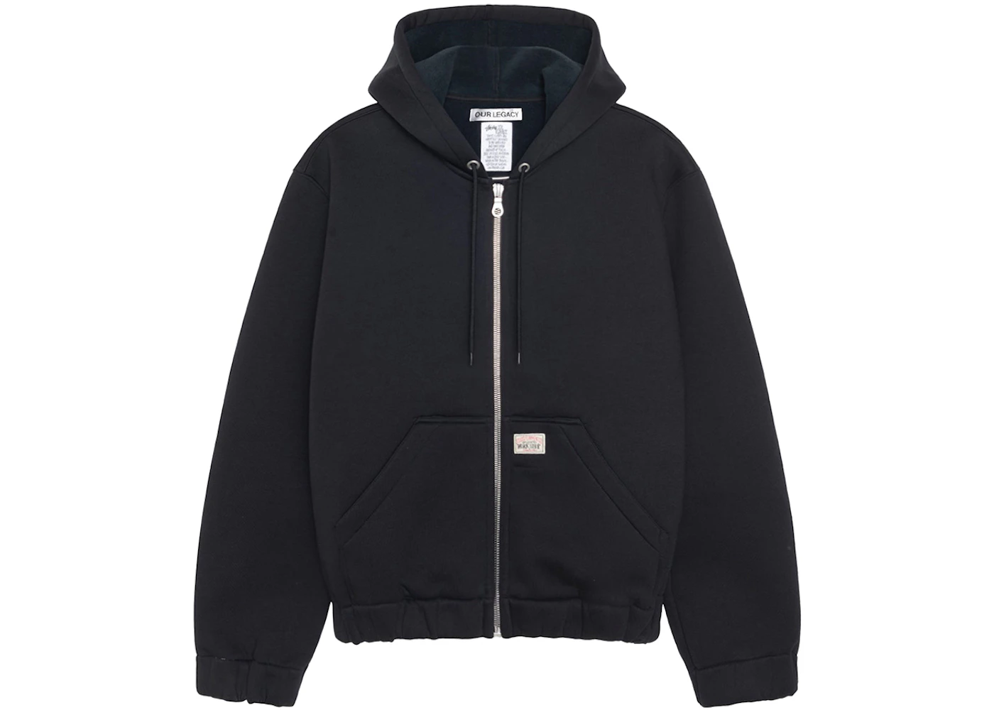 Stussy x Our Legacy Work Shop Scuba Zip Hoodie Black Scuba Men's
