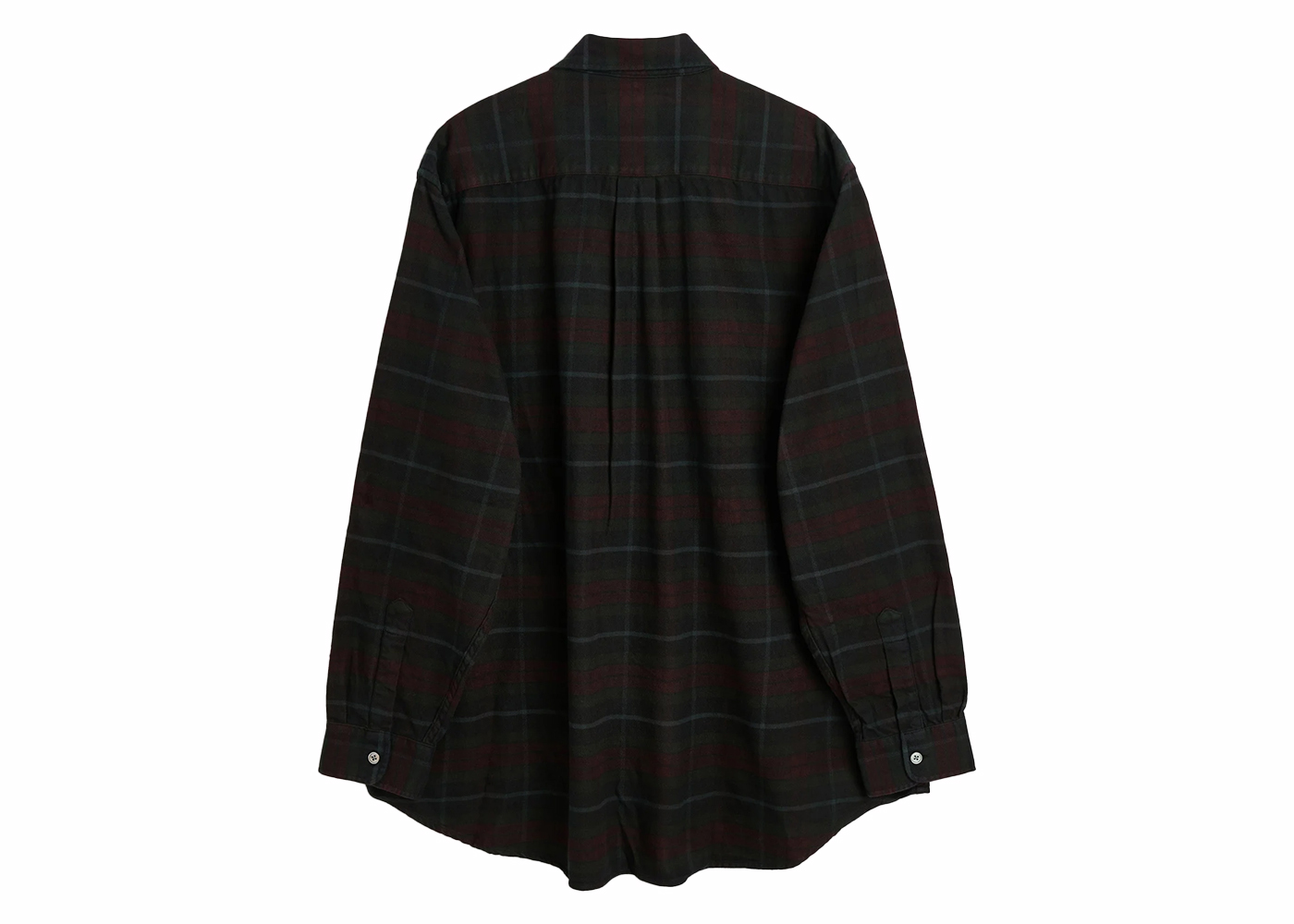 Stussy x Our Legacy Work Shop Shirt Overdyed Black Check Men's 
