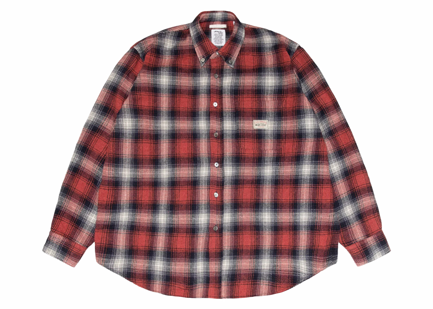 Stussy x Our Legacy Work Shop Shirt Red Arborist Check Men's 