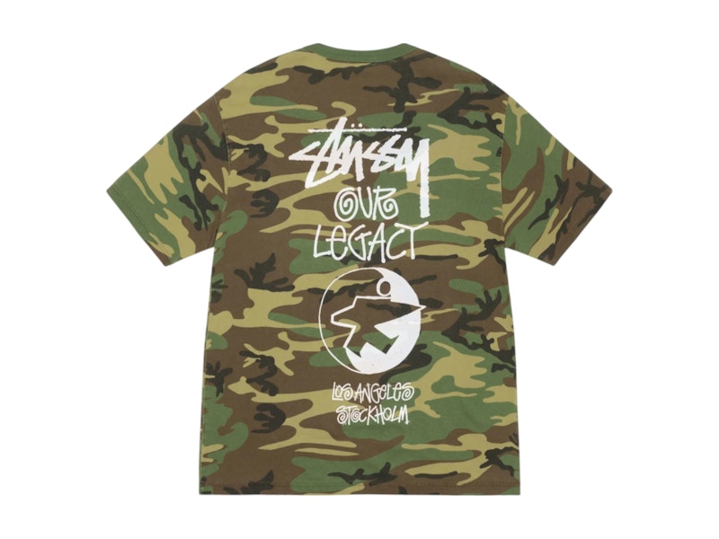Stussy x Our Legacy Work Shop Surfman Pigment Dyed Tee Camo