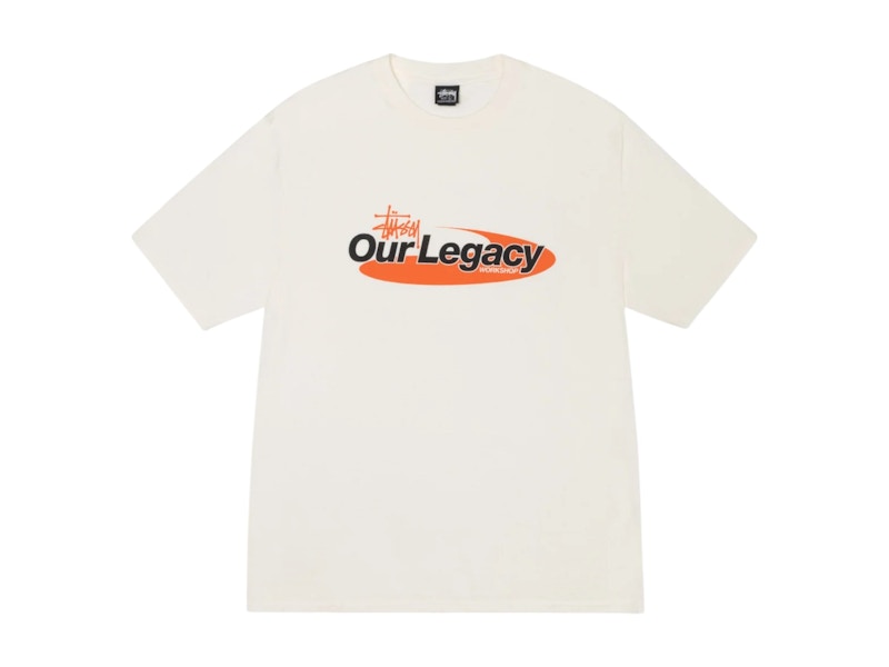 Stussy x Our Legacy Work Shop Swirl Pigment Dyed Tee Natural